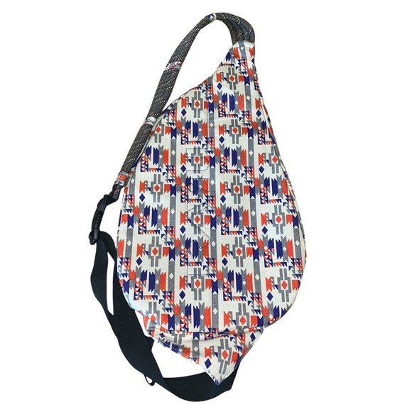 KAVU Rope Sling Bag Tribal Geometric Print Crossbody Backpack main image 6